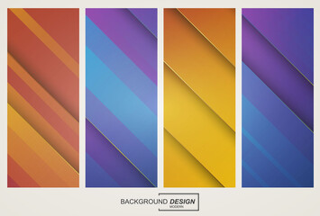 Vector colorful abstract geometric gradient background