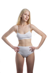 Fototapeta premium young beautiful woman in underwear