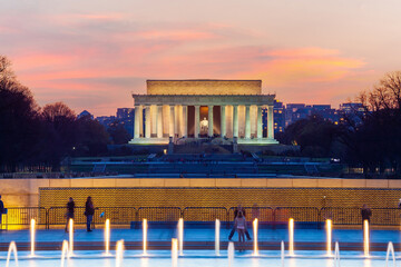 Abraham Lincoln Memorial  in  Washington DC, United States