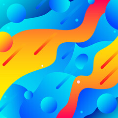 Fototapeta na wymiar Liquid color background design. Fluid gradient shapes composition.