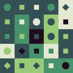 Abstract Geometric Pattern generative computational art illustration