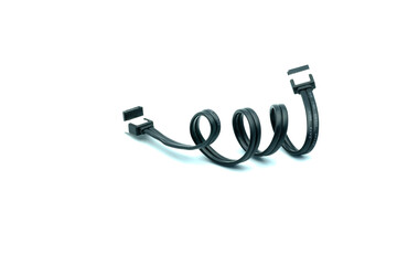 Naklejka premium cable on white background