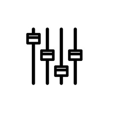 Volume Controller Equalizer Icon Vector Design Template Illustration