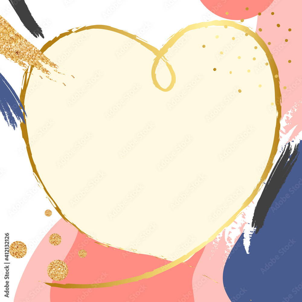 Canvas Prints heart frame vector