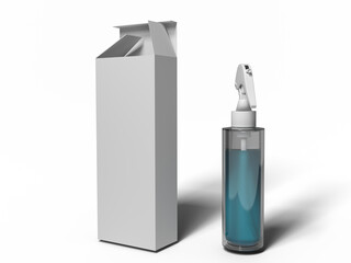 3d illustration. sprayer for various uses. mock-up for sample designs.