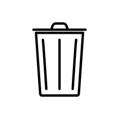 Trash Can Icon Design Vector Template Illustration