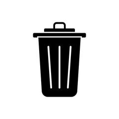 Trash Can Icon Design Vector Template Illustration