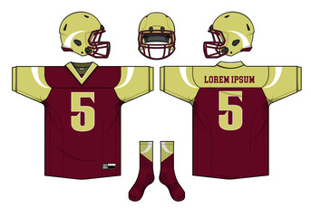 football jersey uniform template set kit	