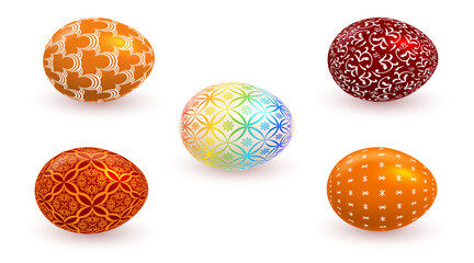 Set of Easter eggs