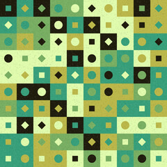 Abstract Geometric Pattern generative computational art illustration
