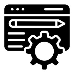 Article management icon in modern style