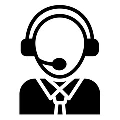 Customer support icon in modern style