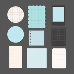 Notepaper collection vector