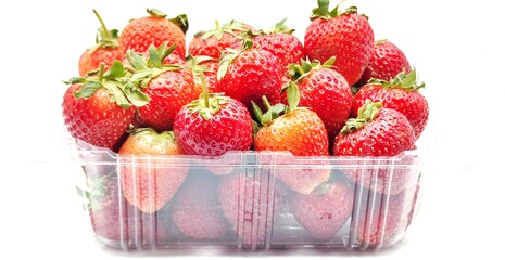 A lot of strawberries