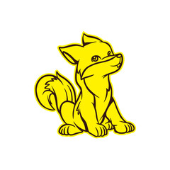 Cute Fox Line Art | Animal Illustrations | World Wildlife Day