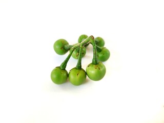 green olives isolated on white background