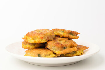 Pork ball on white background