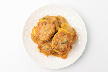 Pork ball on white background