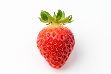 Fruit strawberry on white background