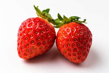 Fruit strawberry on white background