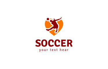 Obraz premium Football logo with shield Design