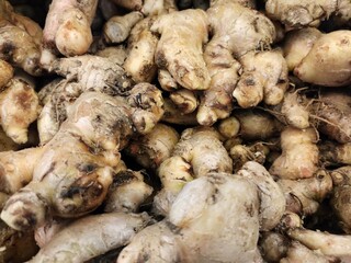Medan, Indonesia - March 3, 2021: Fresh fruit and vegetables on display in supermarket, Medan City, Indonesia.