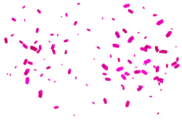 Fototapeta na wymiar Valentine's Day Background With Many Falling Pink Tiny Confetti. Vector