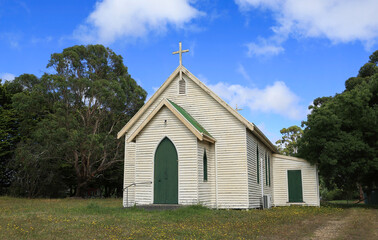 St Paul's Anglican Church (built 1884) in Deans Marsh, Victoria, Australia. 