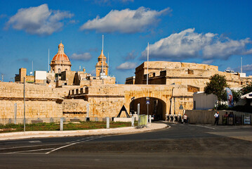 Fototapeta na wymiar Malta at war Museum in peninsula Vittoriosa in Maltese island
