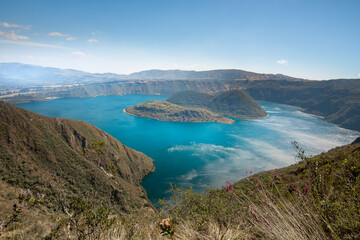 Fototapeta na wymiar Cuicocha crater lake, Reserve Cotacachi-Cayapas, Ecuador