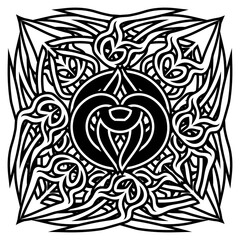 abstract symbol in ancient celtic style
