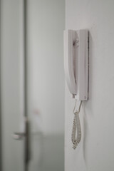 A White Phone on the Wall, at Office