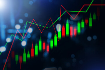 Virtual business finance graph