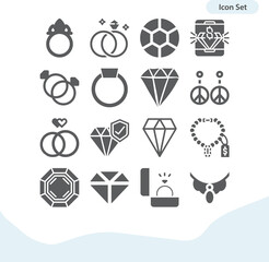 Simple set of proposes related filled icons.