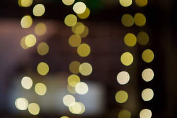 Bright fluffy bokeh from the mirror surface