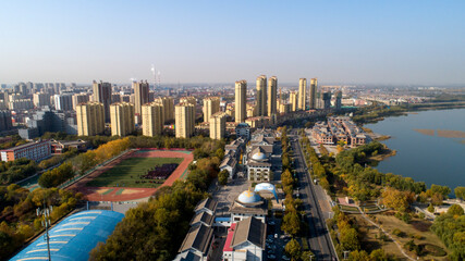 architectural landscape of small cities in North China © zhang yongxin