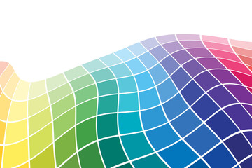 Colorful Geometric Mosaic Background. Rainbow spectrum colors tiles.
