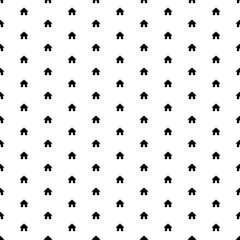 Obraz premium Square seamless background pattern from geometric shapes. The pattern is evenly filled with black kennel symbols. Vector illustration on white background
