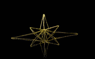 golden christmas star