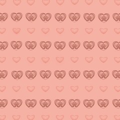 Seamless Valentine's Day Hearts Pattern