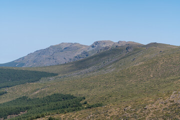 mountainous landscape in Sierra Nevada in southern Spain