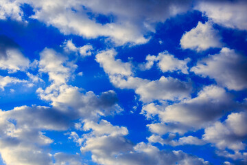 White morning clouds