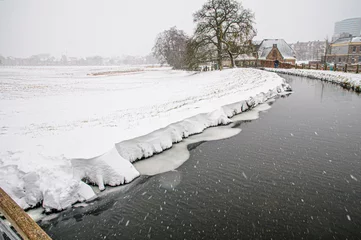 Foto auf Leinwand Snow photos in park Sonsbeek, Arnhem © jos