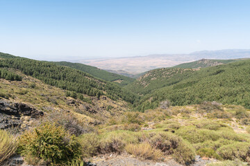 Fototapeta na wymiar mountainous landscape in Sierra Nevada