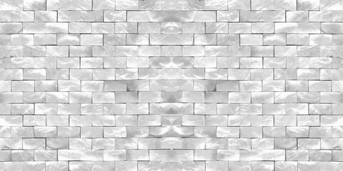 shiny silver brick wall background