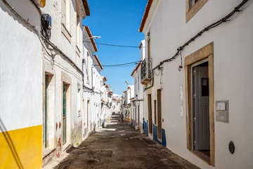 Fototapete Rund A narrow street of Borba in Alentejo, Portugal © malajscy