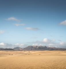 Dunes of Corralejo at Fuerteventura – Spain.