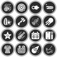 16 pack of feasible  filled web icons set