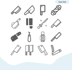 Simple set of astronomical unit related lineal icons.