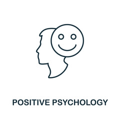 Positive Psychology icon. Simple element from business management collection. Creative Positive Psychology icon for web design, templates, infographics and more